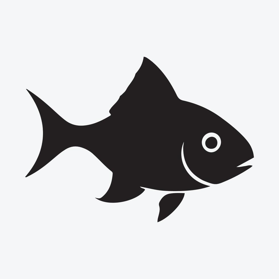 Fish icon animal logo vector