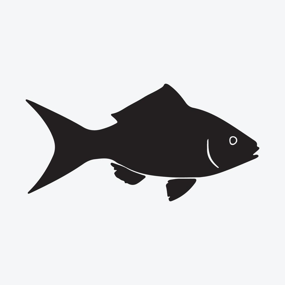 pescado icono animal logo vector