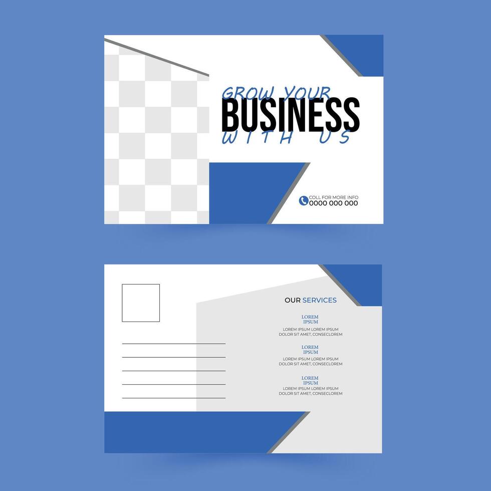 Corporate Professional Business Postcard Design template vector