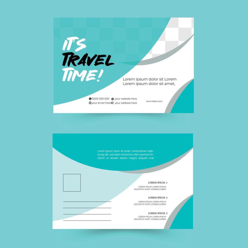 Corporate Professional Business Postcard Design template vector