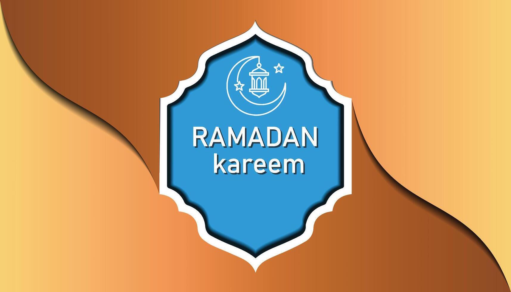 Ramadan Kareem with Arabic Ornament Background vector design