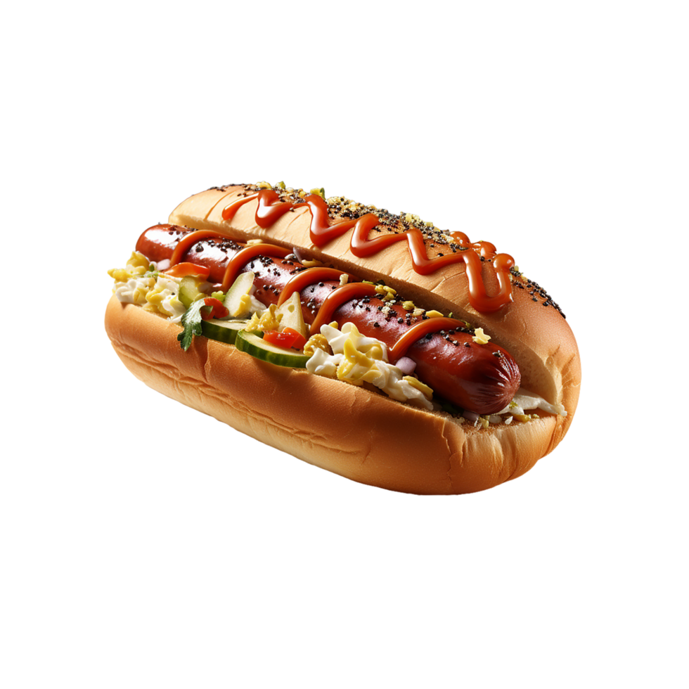 ai généré chaud chien, chaud chien png, chaud chien avec transparent Contexte png