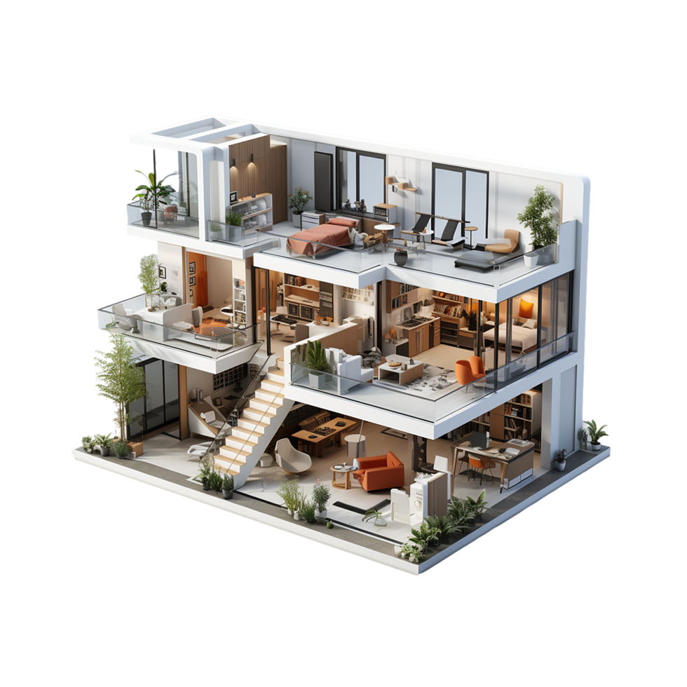 AI generated Duplex, Duplex Png, Duplex With Transparent Background png