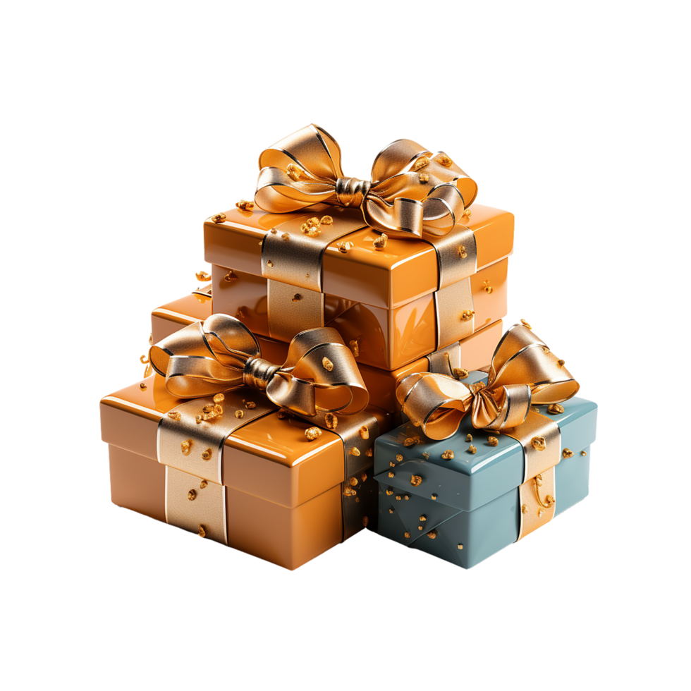 AI generated Gift Boxes Stack, Gift Boxes Stack Png