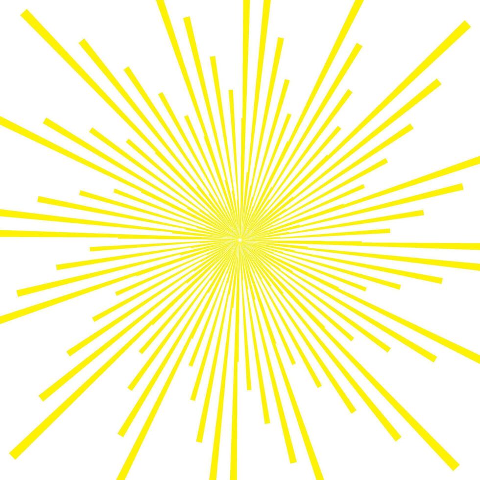 abstract yellow sunbrust monochrome vector pattern