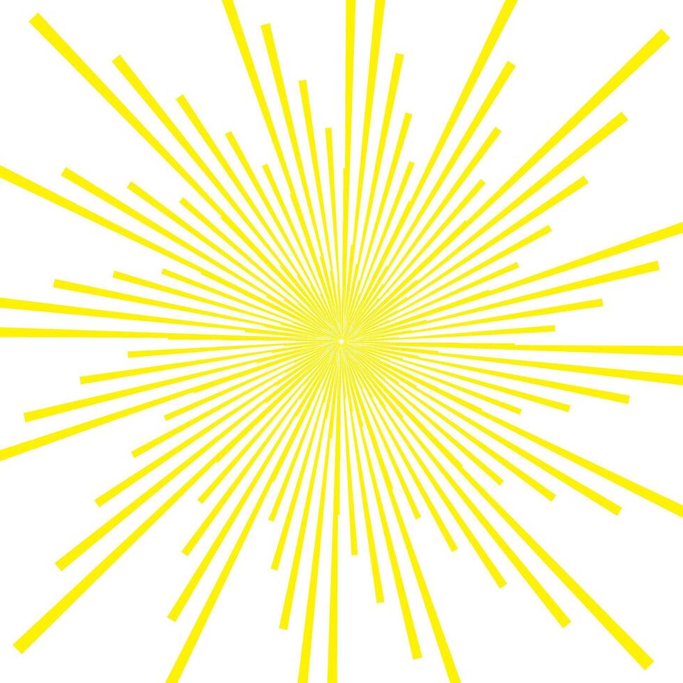 abstract yellow sunbrust monochrome vector pattern