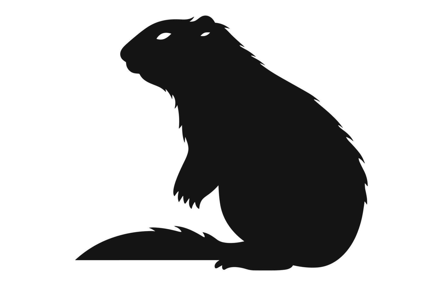 marmota silueta diseño, marmota negro vector diseño ,marmota marmota silueta.