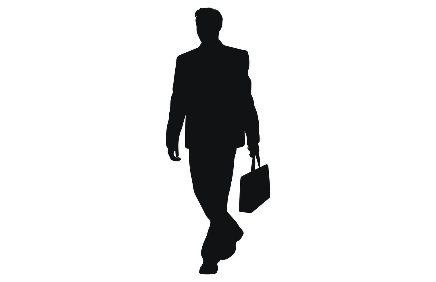 Business Man Walking, man walking with a briefcase vector
