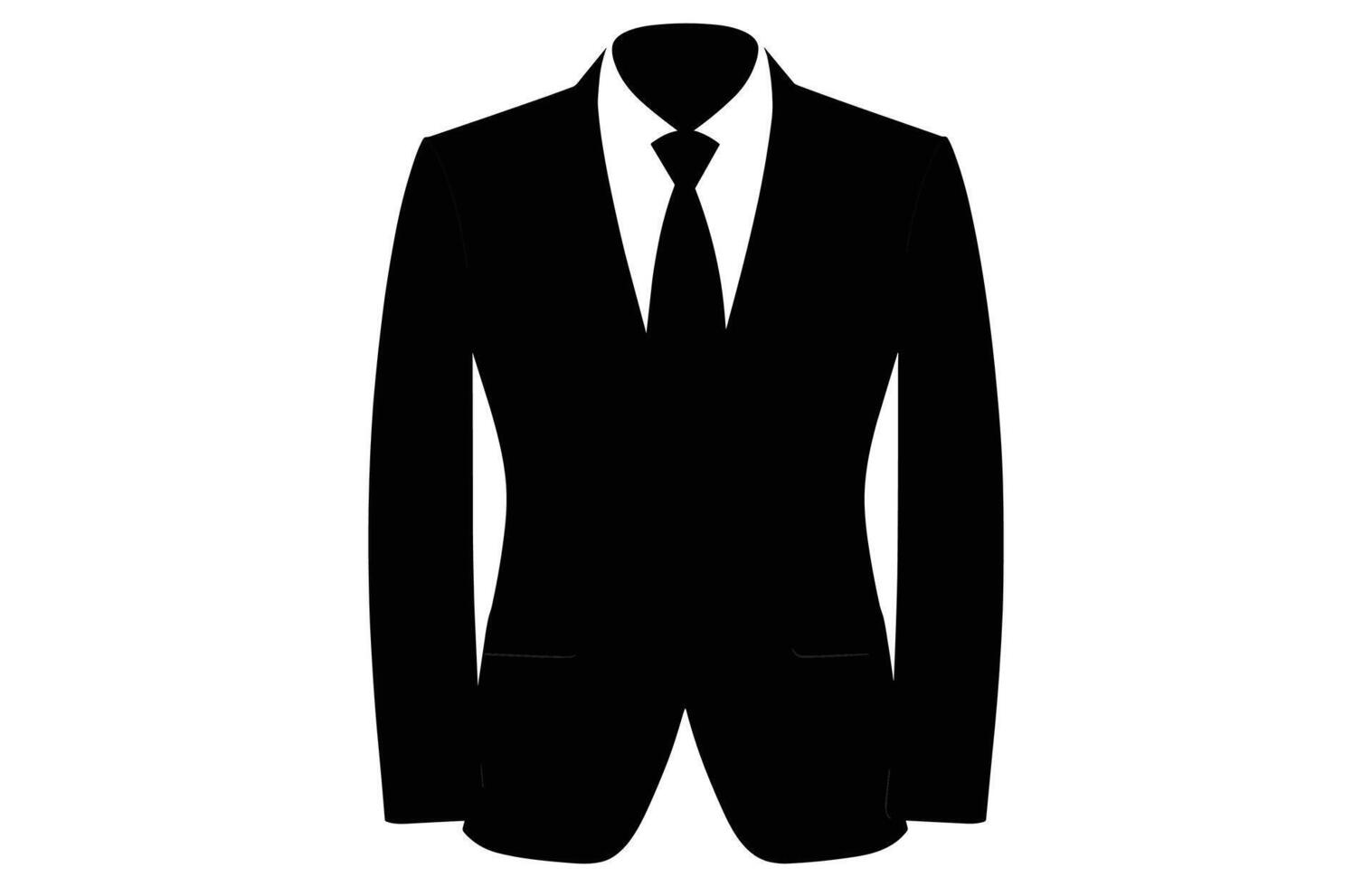 traje silueta, hombres chaqueta de sport o chaqueta símbolo sencillo silueta icono en antecedentes vector