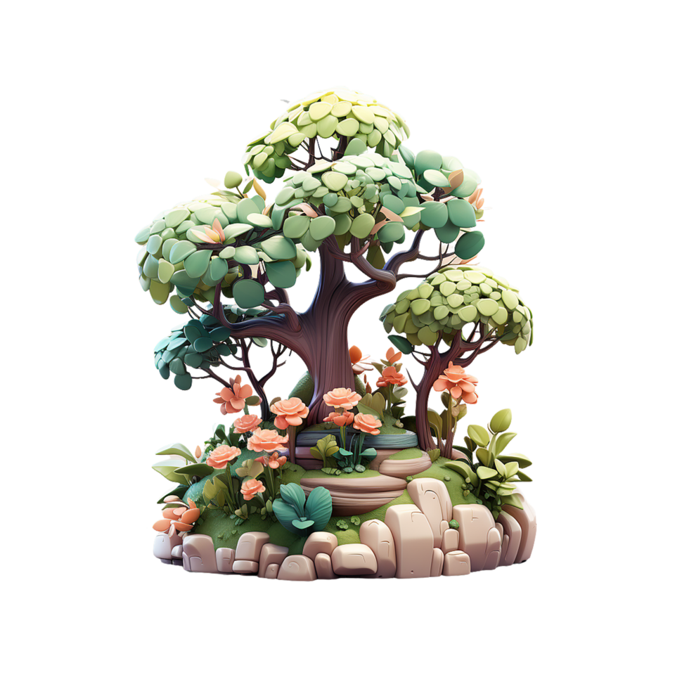 AI generated Tiny cute tree emoji, Tree emoji png 40491938 PNG