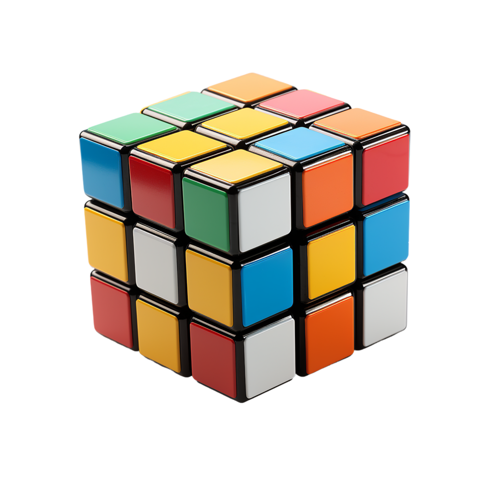 AI generated Rubiks Cube, Rubiks Cube Png