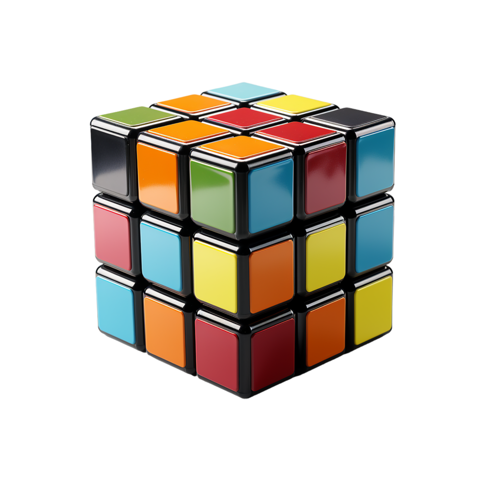 AI generated Rubiks Cube, Rubiks Cube Png