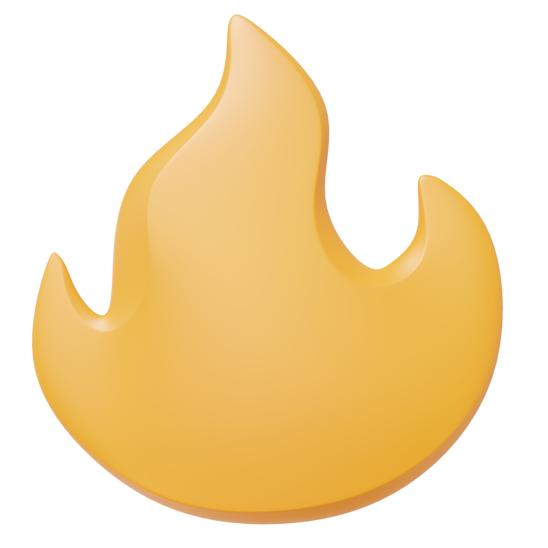 3D render of a fire element 40492467 PNG