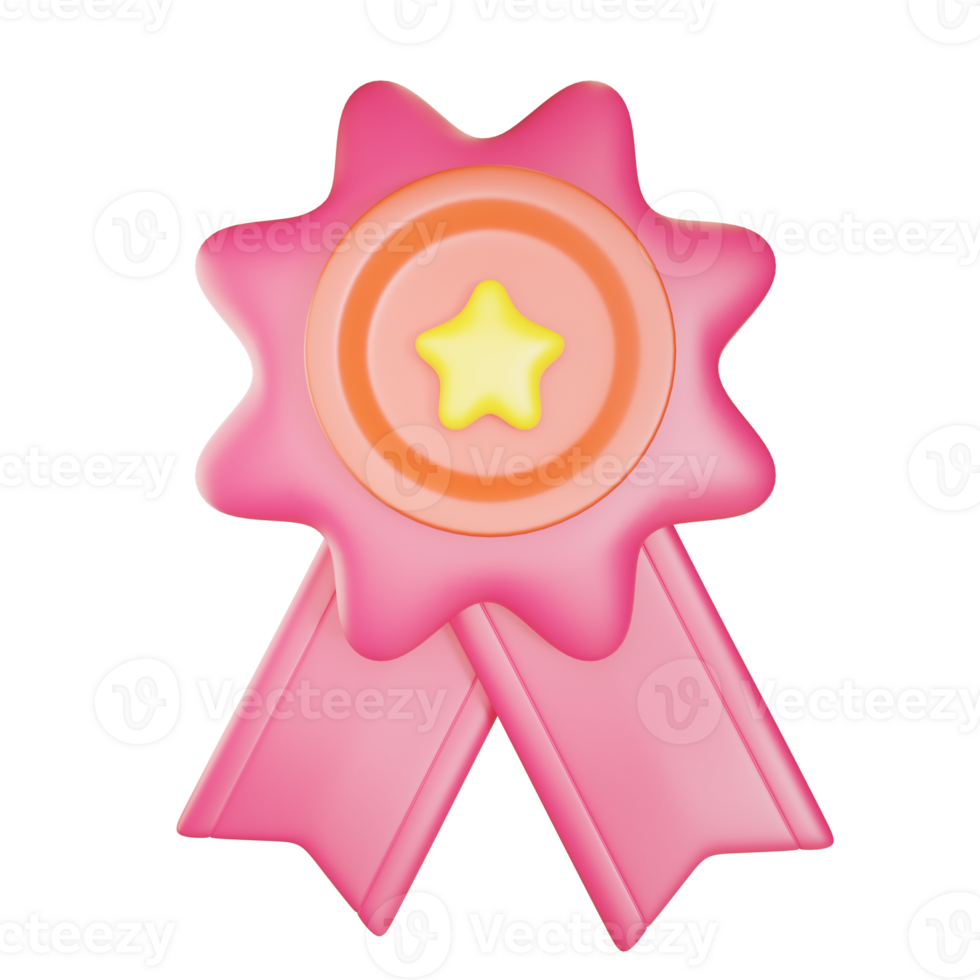 colorful bow ribbon 3d render on PNG background, cute of the ribbon for the award and gift on isolated background.3d rendering illustration, element for the party,3d effect icon