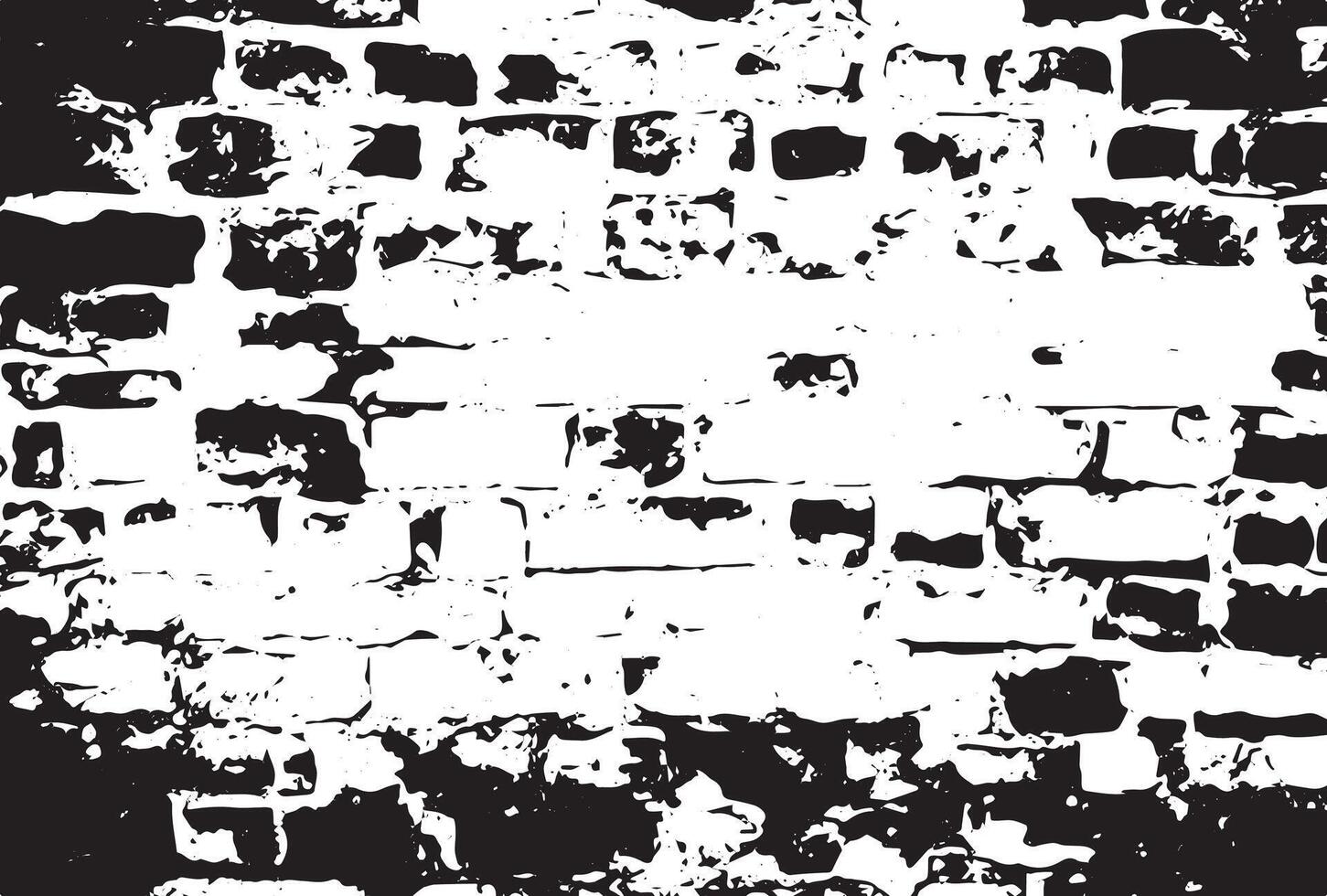 Texture of damaged brick wall vector