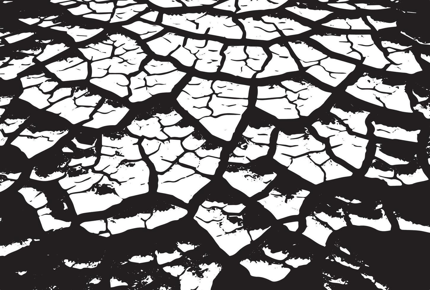 Cracked earth grungy background texture vector