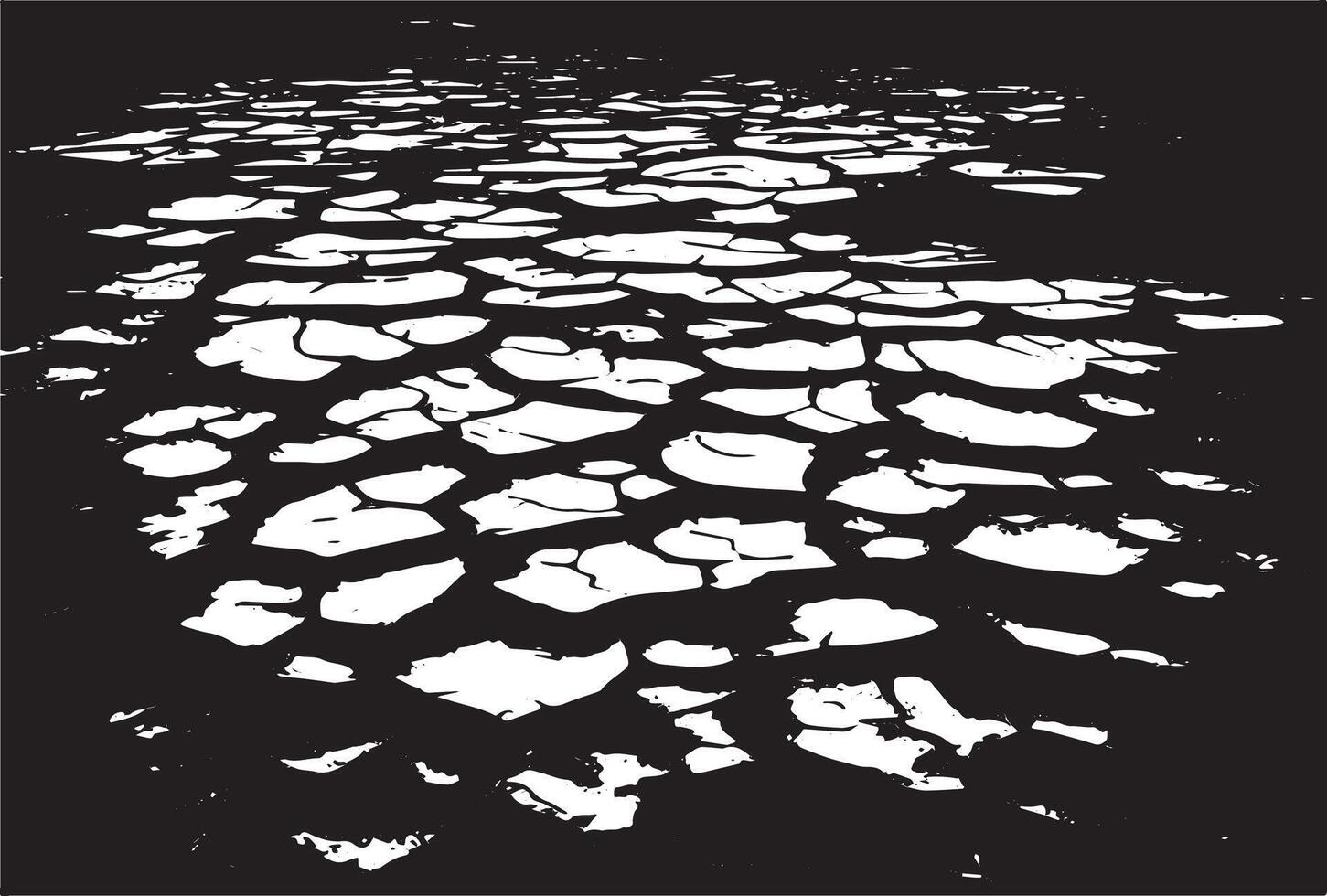 Cracked earth grungy background texture vector