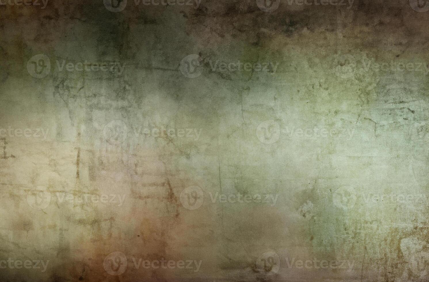 Green Toned Grunge Dark Concrete Stone Wall Texture Background photo