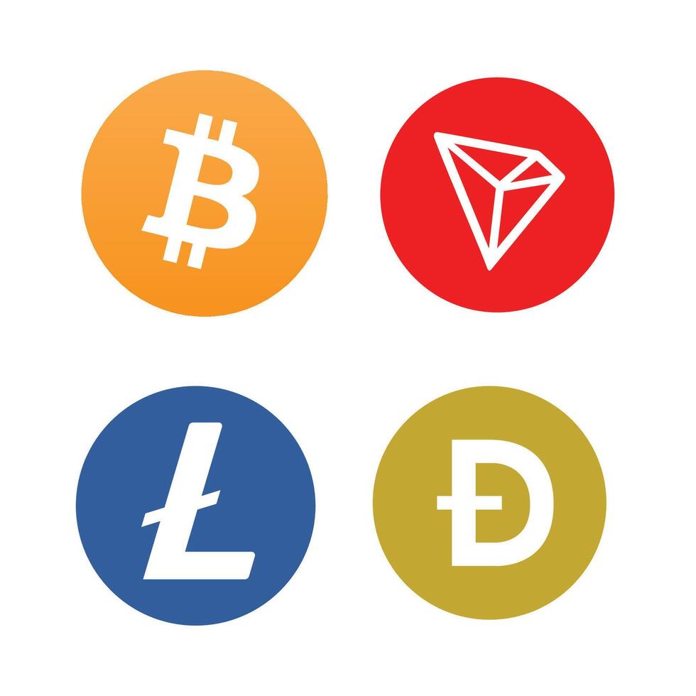 Crypto Icon Logo Illustration free download vector