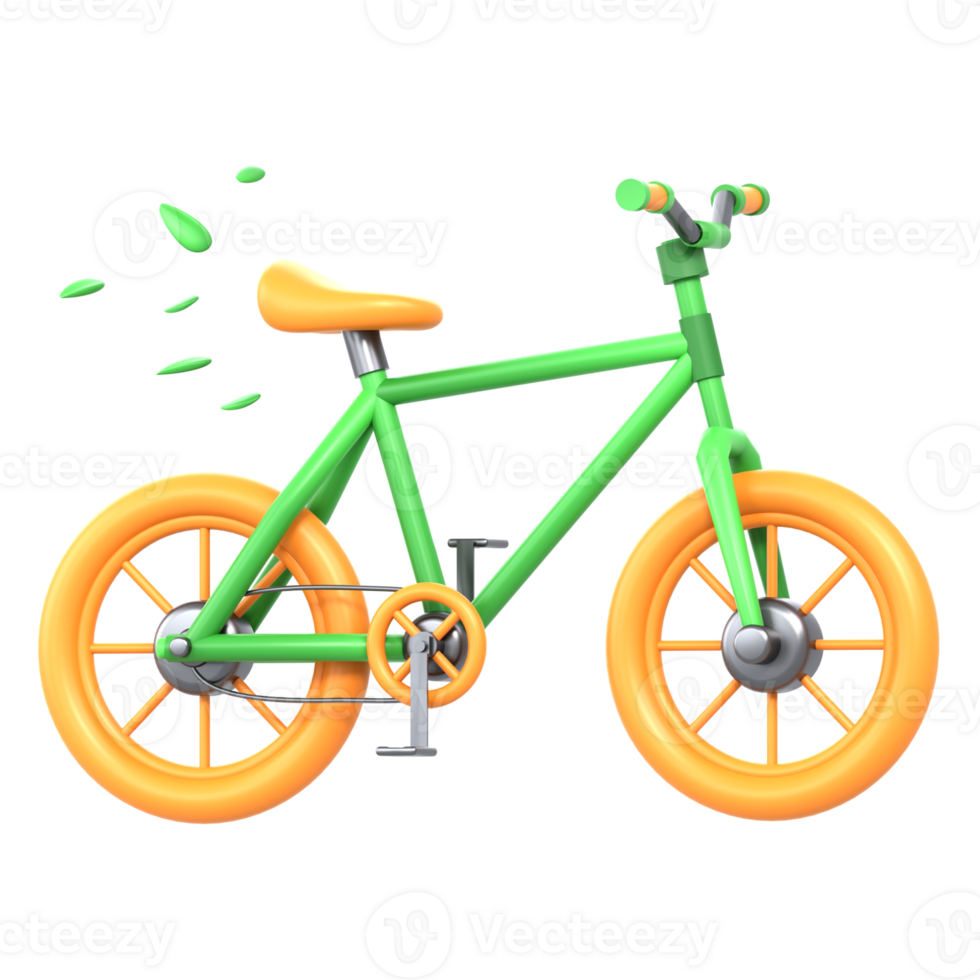 3d ilustração bicicleta png