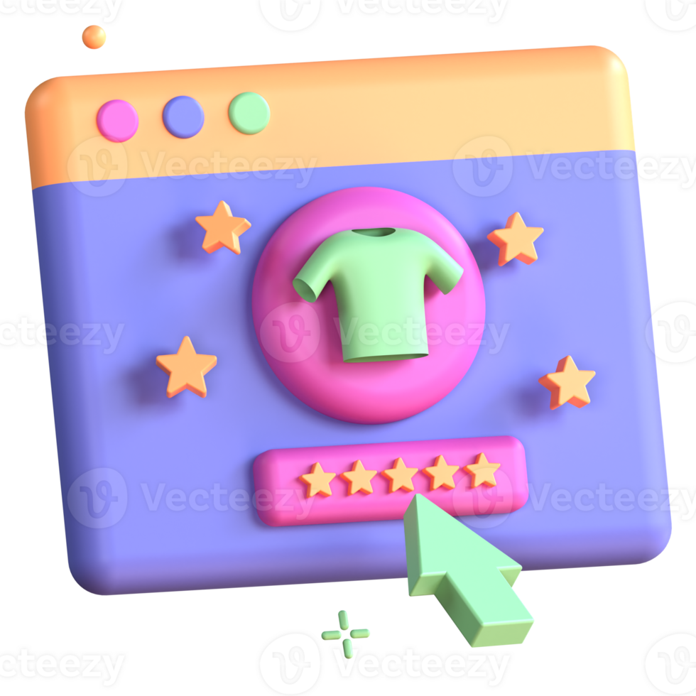 3D Illustration ratings png