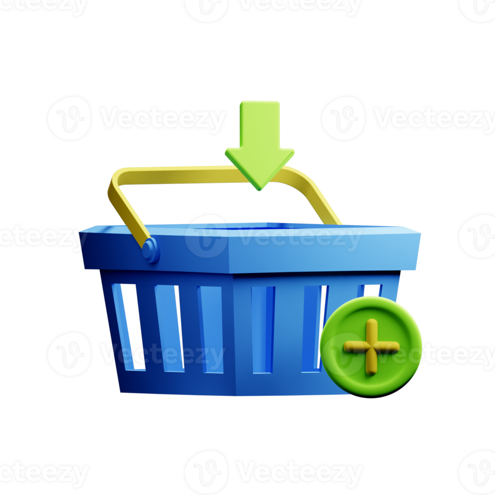 3D Illustration add to cart png