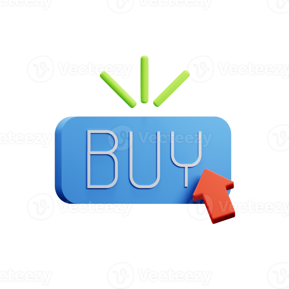 3D Illustration buy sign png