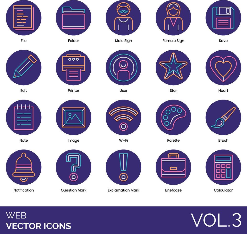 web vector icon set