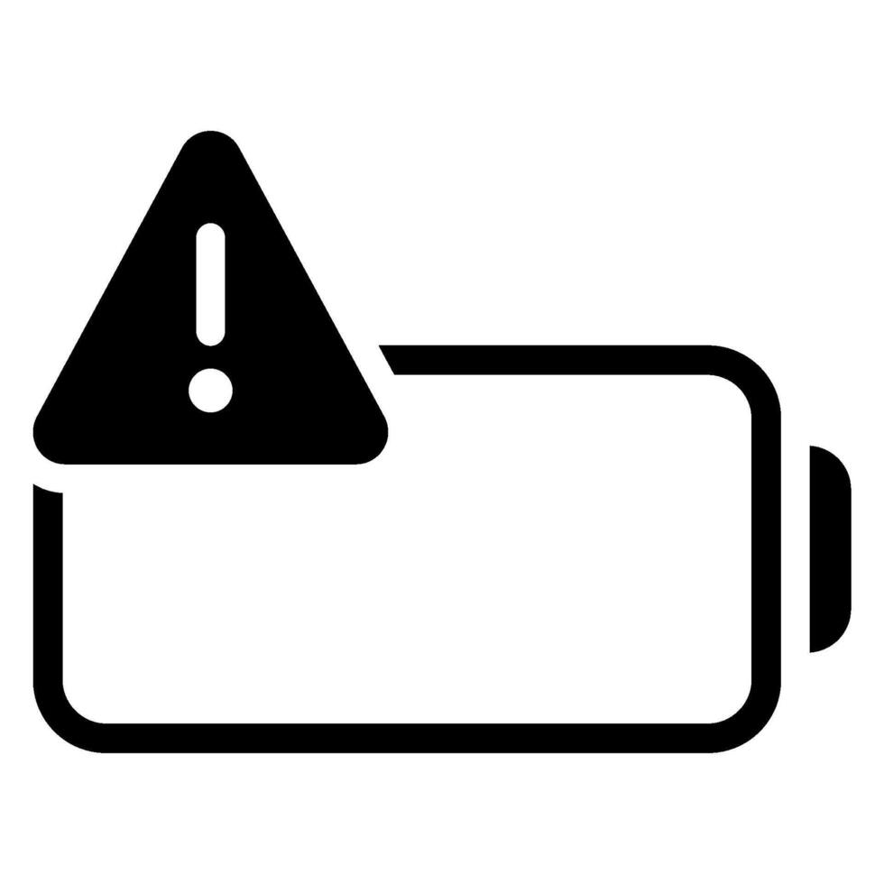 battery glyph icon vector