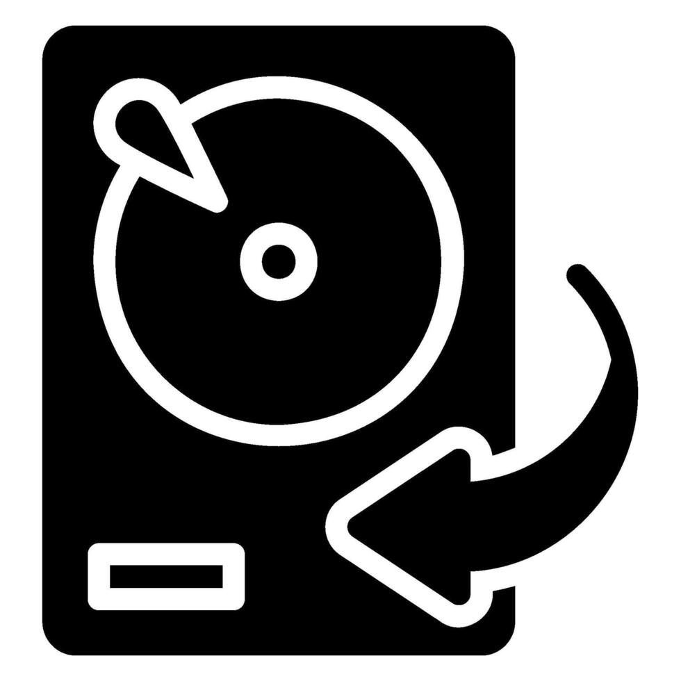 recovery glyph icon vector