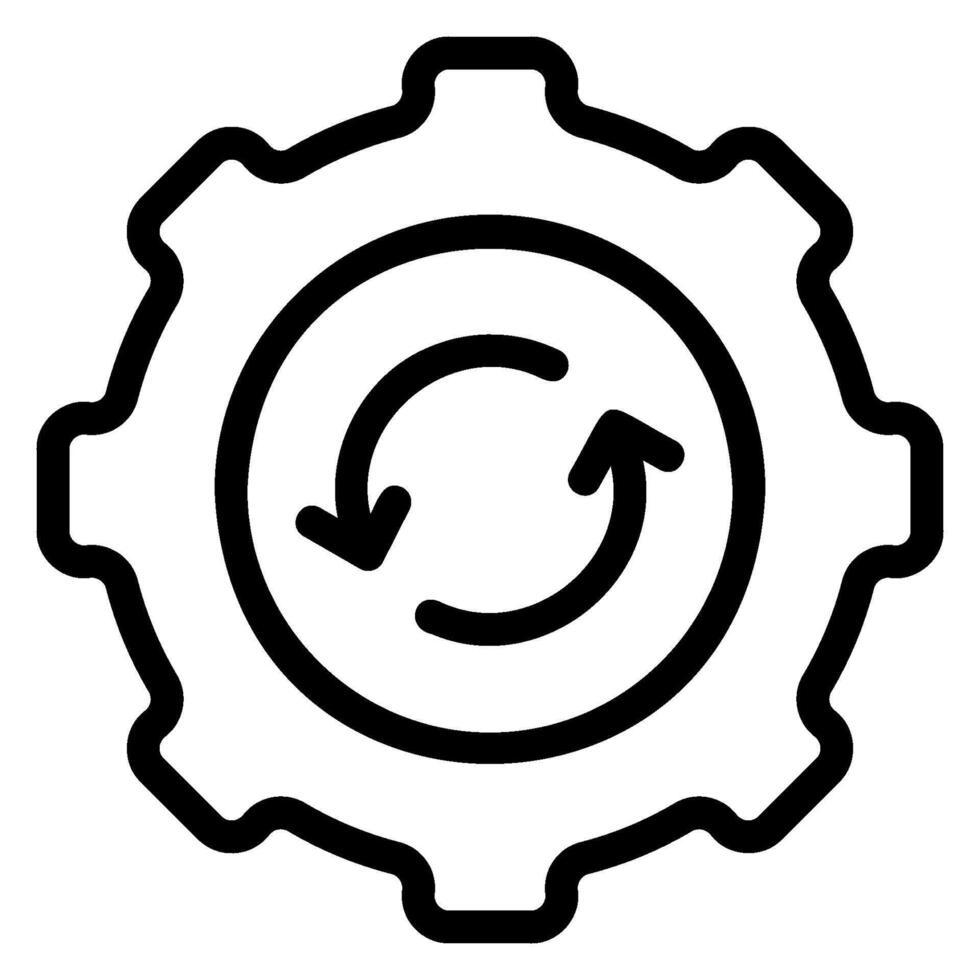restore line icon vector