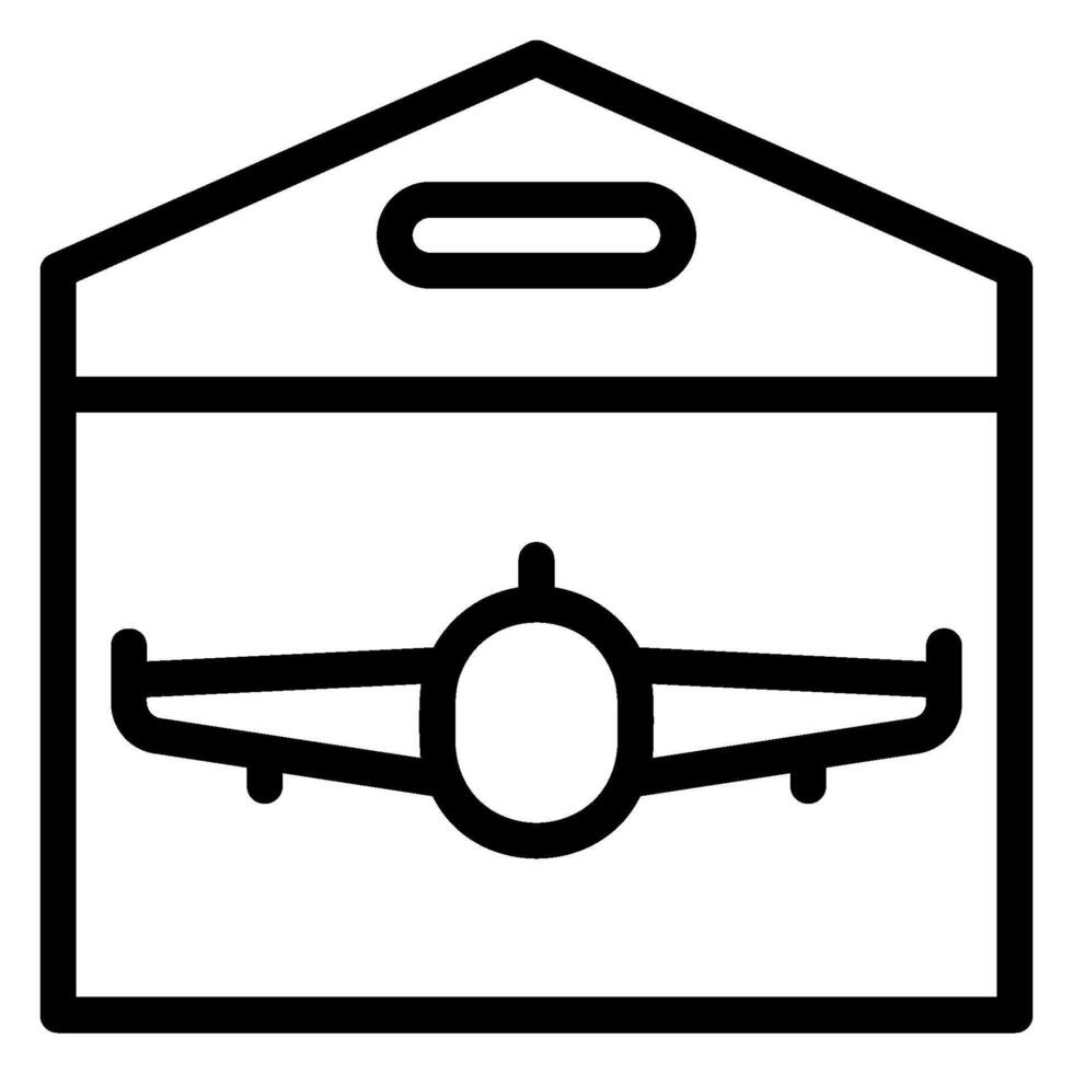 hanger line icon vector