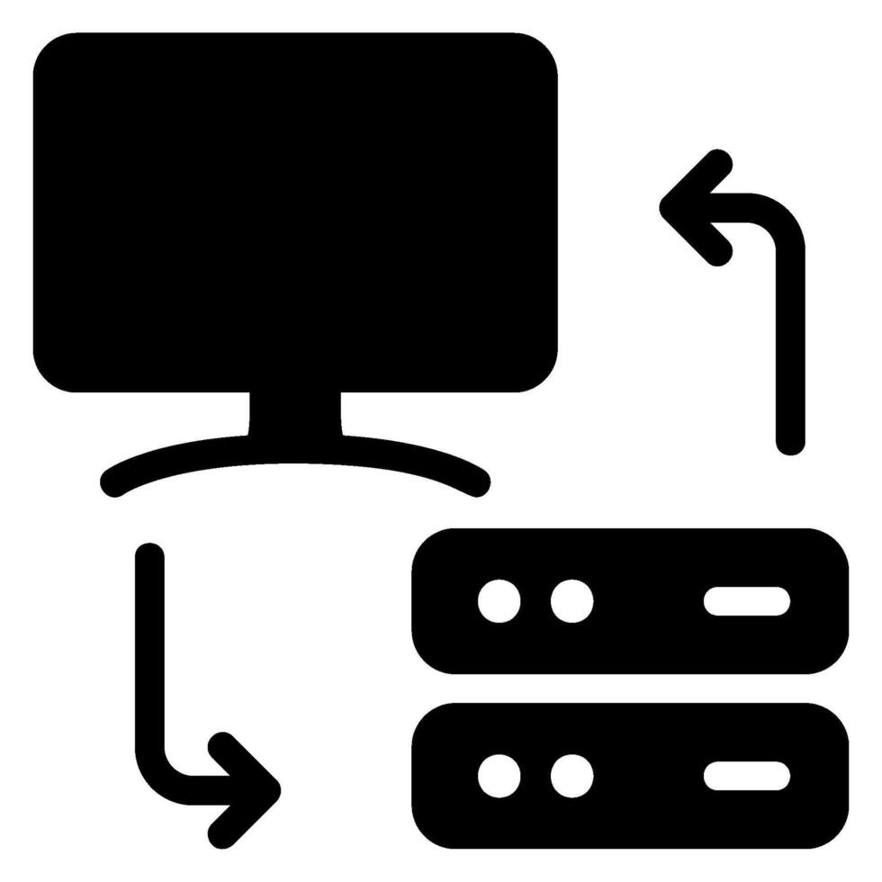 data exchange glyph icon vector