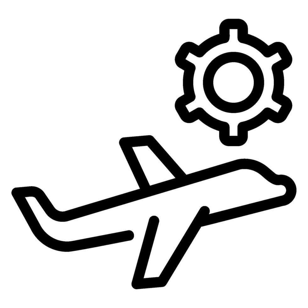 maintenance line icon vector