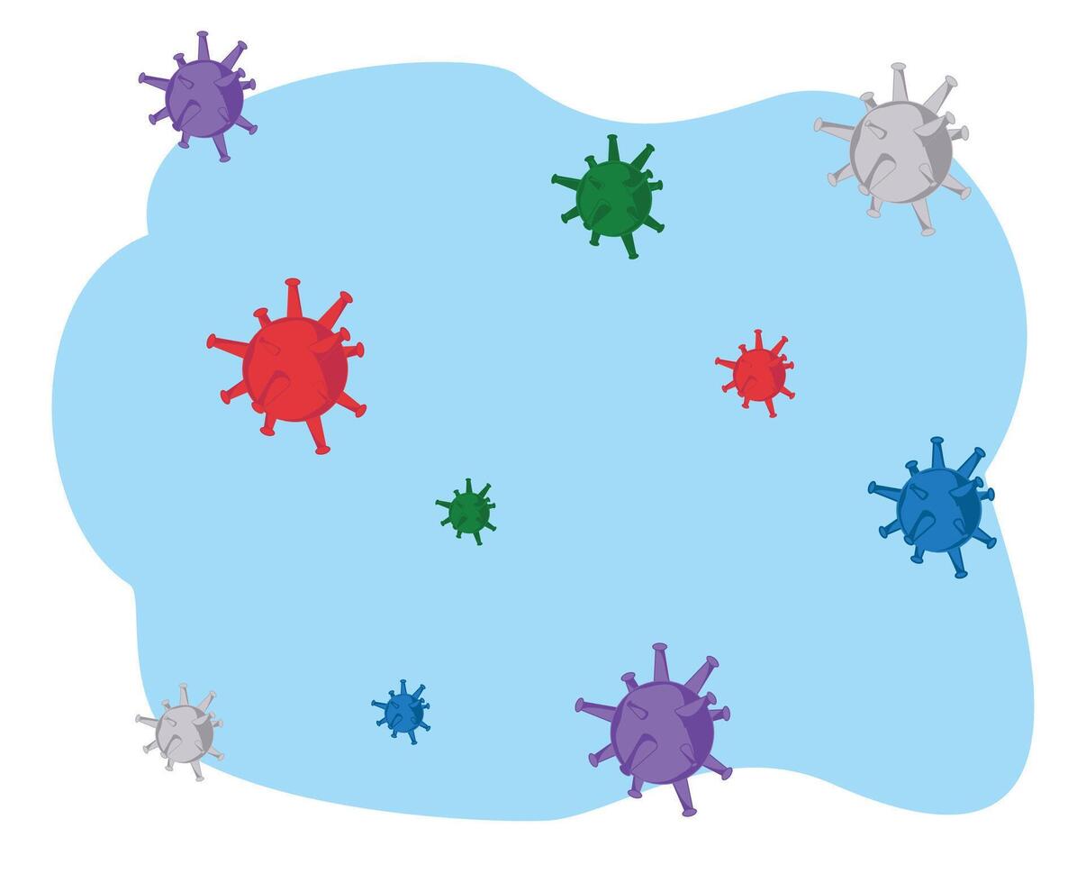 virus icon or pollution and virus contamination vector