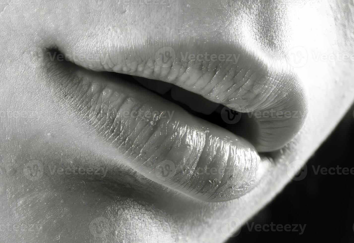Sexy lips close view photo, female lips with lipstick closeup background, face detail portrait photo
