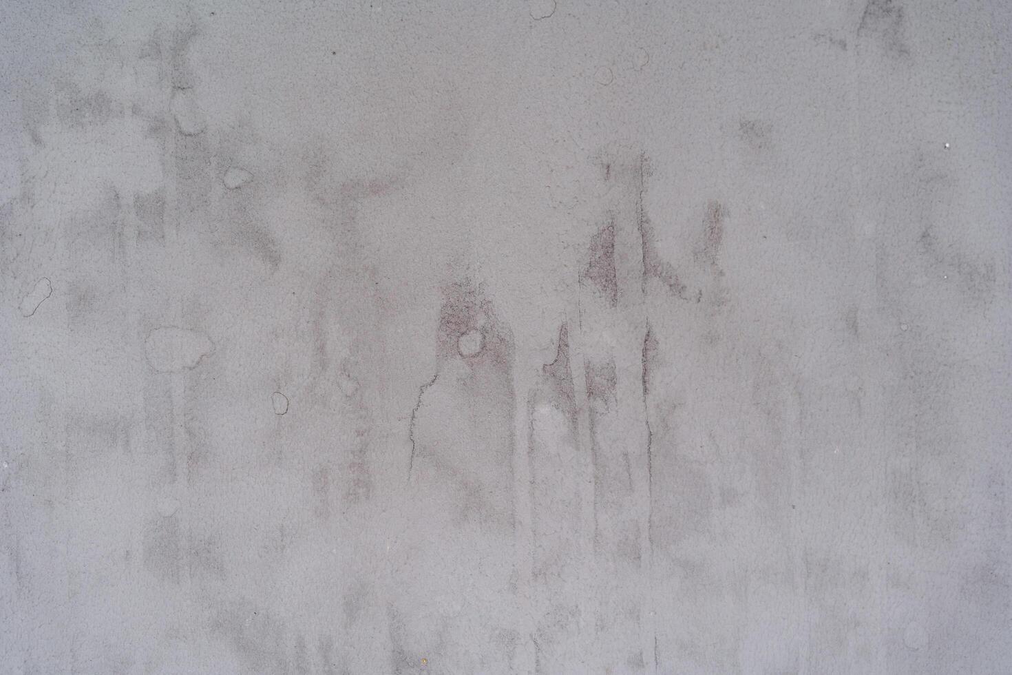 A white wall with stains. The wall in front of the putty. Renovation of living quarters.Textured surface, abstract drawing. Wet stains on the wall, stains photo