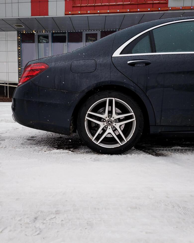 Minsk, Belarus, March 4, 2024 - wheel  premium class mercedes photo