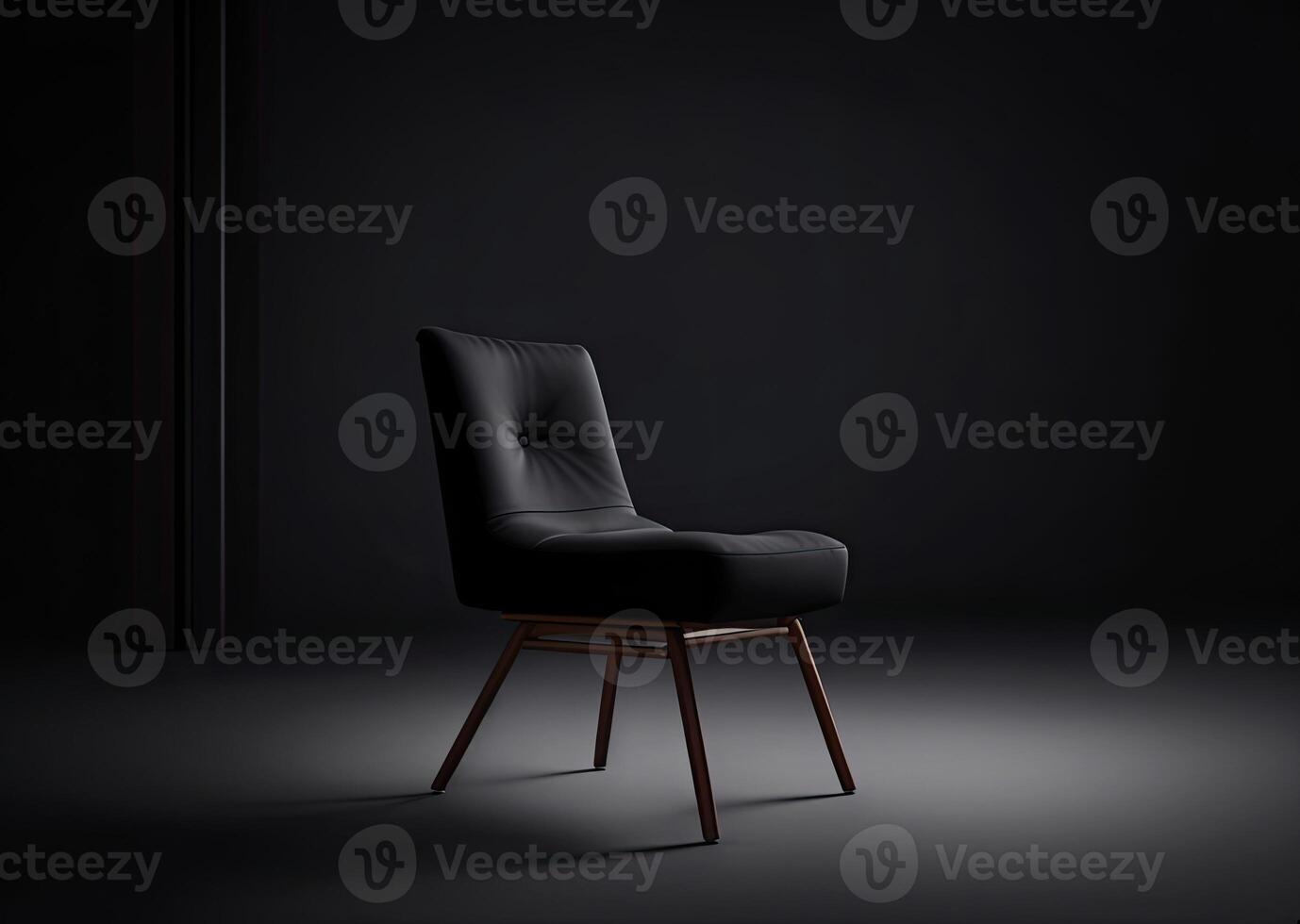 AI generated stylish cozy armchair photo