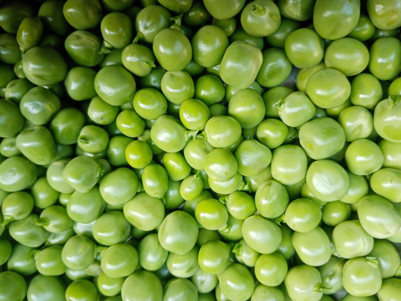 Green Peas background texture vegetable, top view. photo