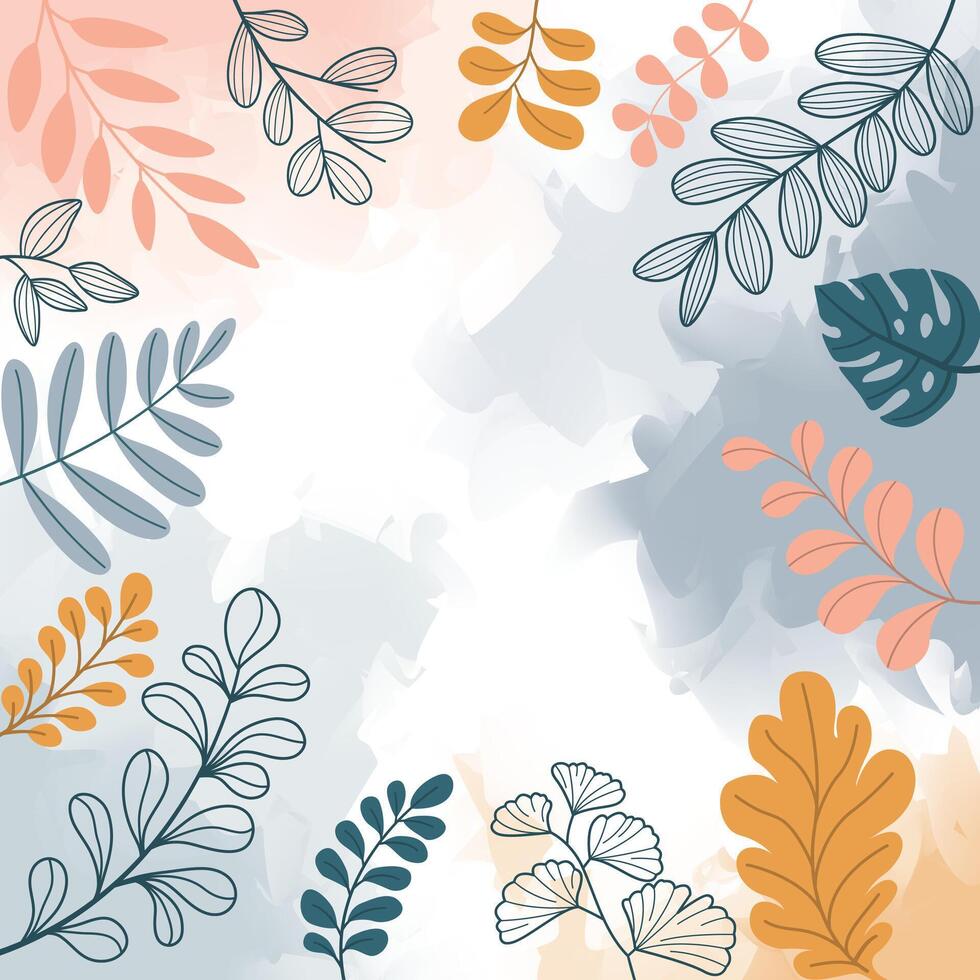 abstract backgrounds for design. Colorful banners with autumn leaves. vector