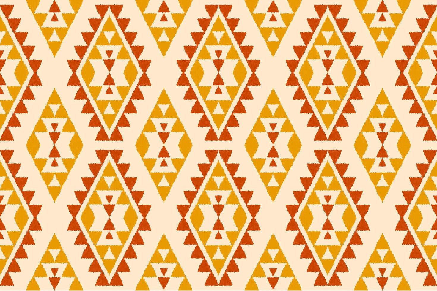 Fabric ikat pattern art. Geometric ethnic seamless pattern traditional. American, Mexican style. vector