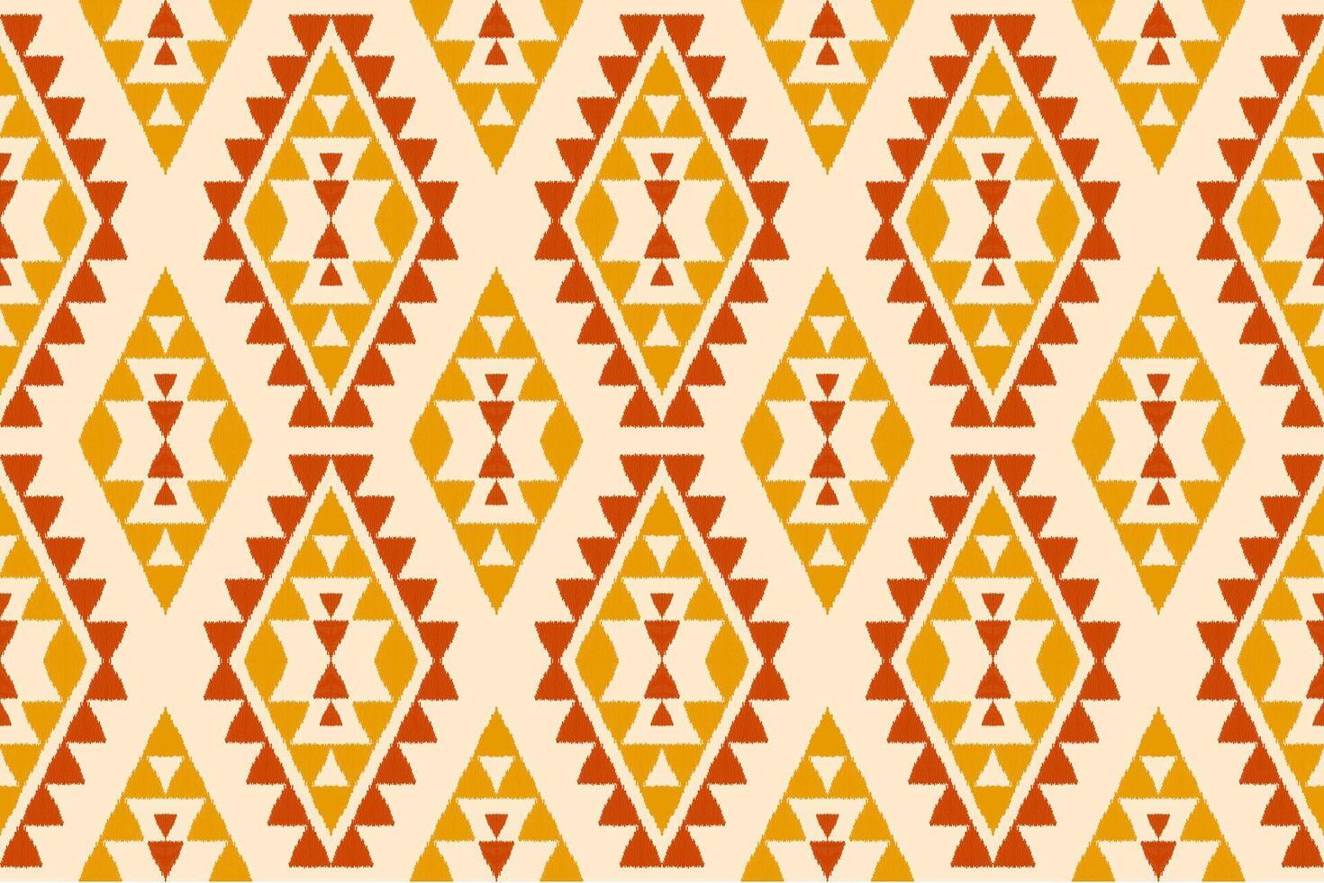 Fabric ikat pattern art. Geometric ethnic seamless pattern traditional. American, Mexican style. vector