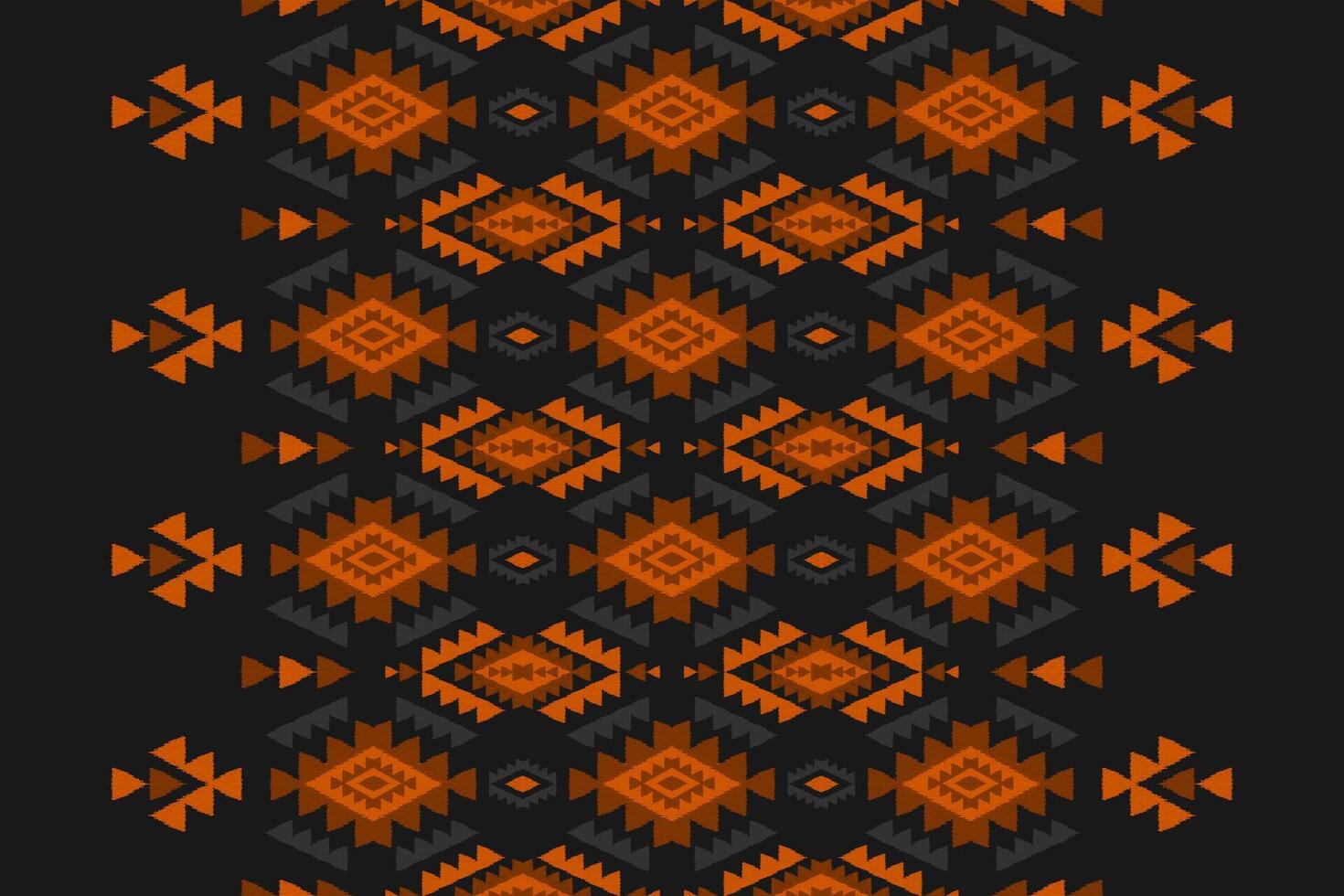 Carpet ethnic ikat pattern art. Geometric ethnic ikat seamless pattern in tribal. Mexican style. vector