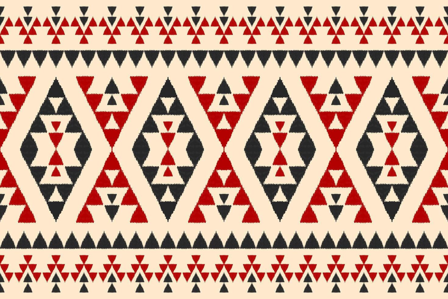 Carpet ethnic ikat pattern art. Geometric ethnic ikat seamless pattern in tribal. Mexican style. vector