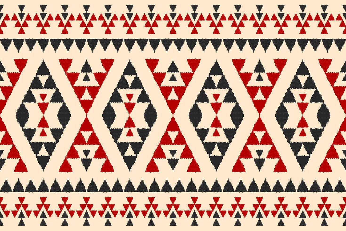 alfombra étnica patrón ikat art. patrón geométrico étnico ikat sin costuras en tribal. estilo mexicano vector