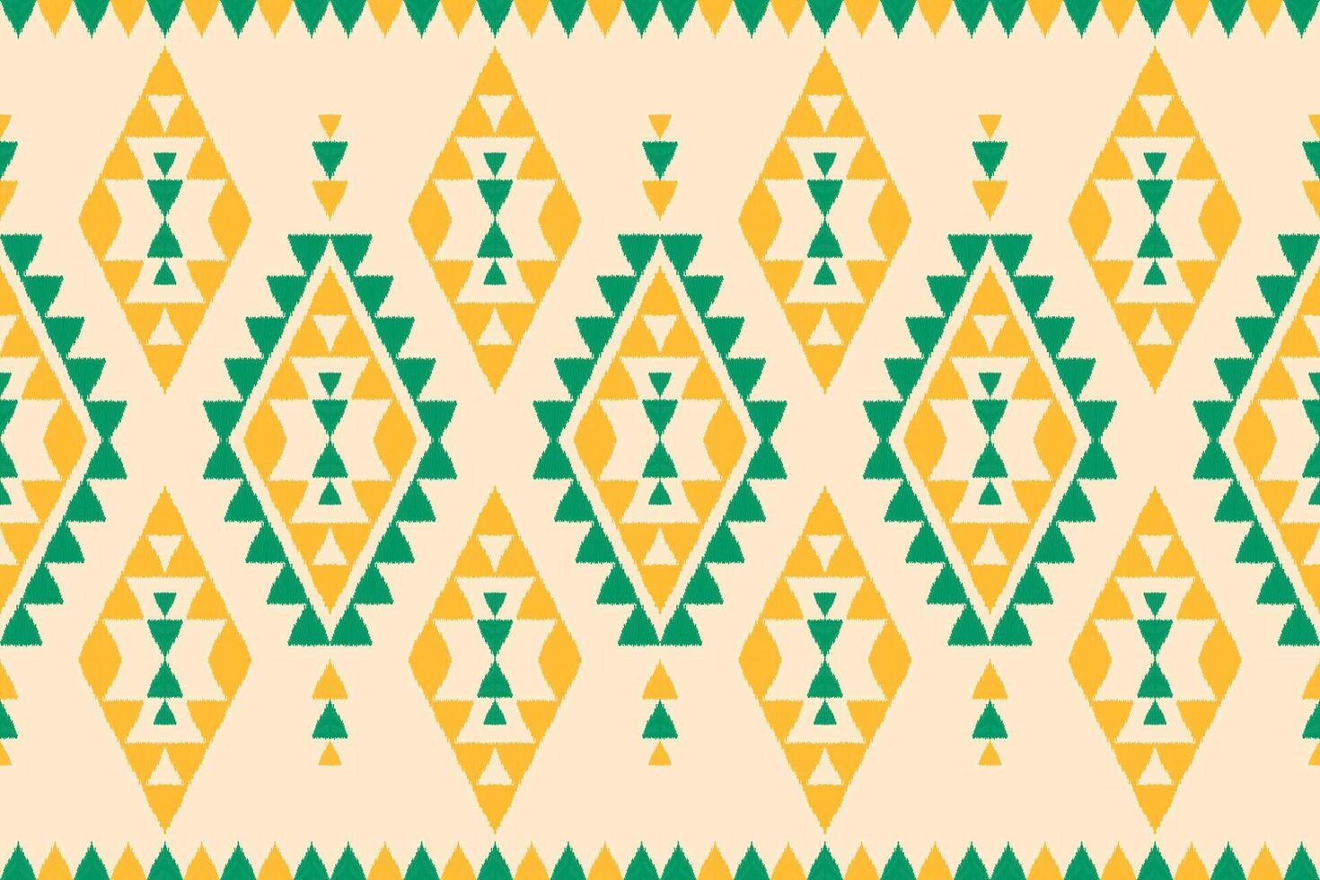 Carpet ethnic ikat pattern art. Geometric ethnic ikat seamless pattern in tribal. Mexican style. vector