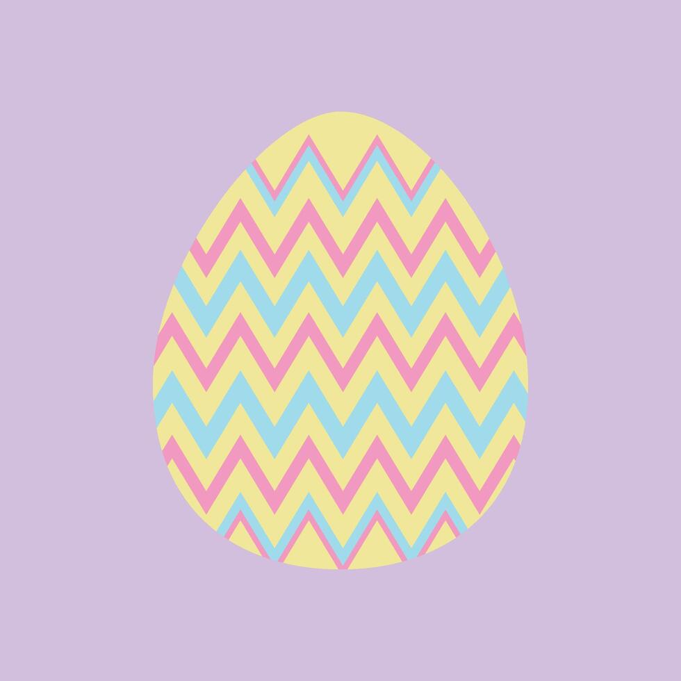 Easter egg zigzag pattern vector