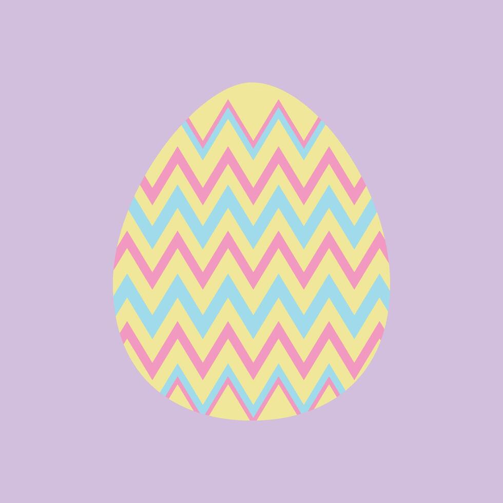 Pascua de Resurrección huevo zigzag modelo vector