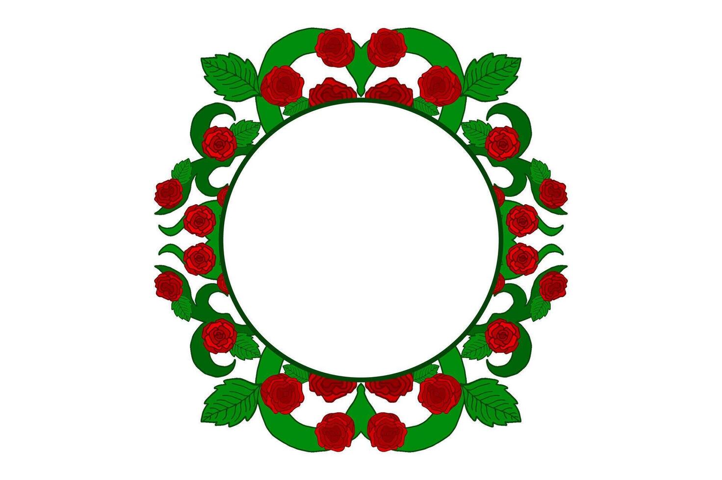 flora y Rosa ornamento marco frontera vector para decoración diseño